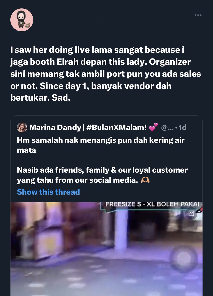 adrianono_'s tweet photo. A lot of responses from the netizens are siding with her, stating that it wasn't the first time that the organisers had done this to other outlets too. https://t.co/vDoLcTU1Ct