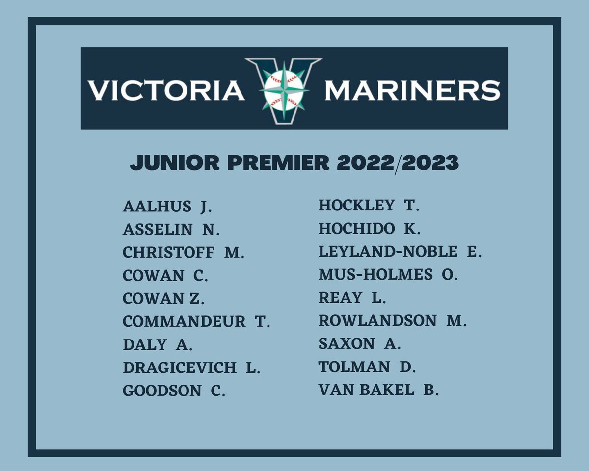 🧢 Hats off to our 2023 @VicMariners JP team ⚾️ Go M’s! 🙌🏻
#baseball #yyj #yyjsports @bcpbl1