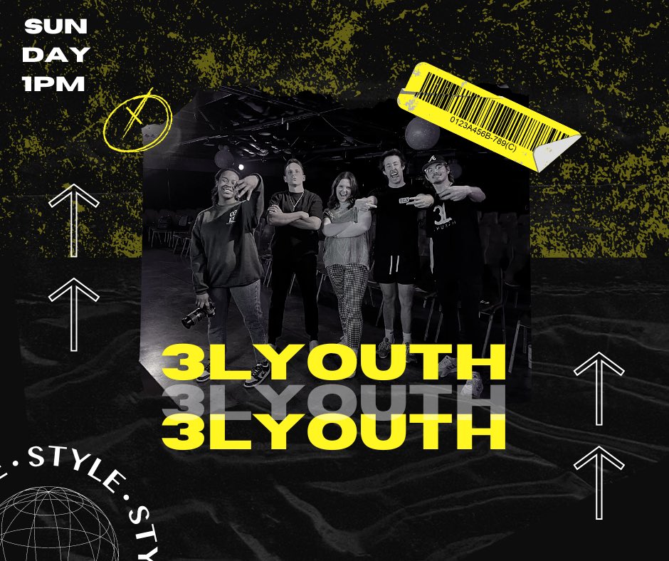 ThreeLifeChurch's tweet photo. UP NEXT ::: 3LYTH - WHOS READY?! ⚡️‼️
Calling all middle school &amp; high school to the barn at 1pm — come eat, hang and let’s RECAP what God spoke to us through @joshrhye this morning during service. Meet us here. 📍🤟

\\ @threelife.yth @ 1pm ::: THE LOBBY \\ https://t.co/cR4dyCUXZT