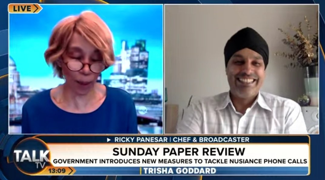 ricky_panesar's tweet image. Great speaking to @TrishaGoddard on @TalkTV discussing some of the days headlines
