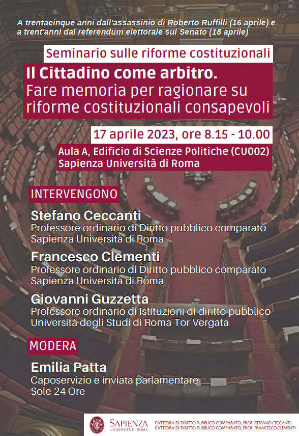 ClementiF's tweet photo. Domani faremo con @StefanoCeccanti , @GioGuzzetta e @emiliapatta un seminario in ricordo di #RobertoRuffilli e del referendum elettorale del 1993.
Per preparavi, guardate #DavidSassoli che parla di #Ruffilli a #Siamonoi a @TGTGTV2000 -https://t.co/xtHhya7DBR https://t.co/qa3QwCni8L