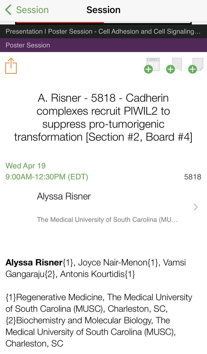 AntoniKourtidis's tweet photo. Very excited to be at the #AACR2023 meeting - after quite a while! Come check @ScienceAlyssa ‘s poster on April 19th, 9am-12pm, #5818 representing the lab with some novel cadherin-RNA binding protein interactions https://t.co/4ciEf68Rk2
