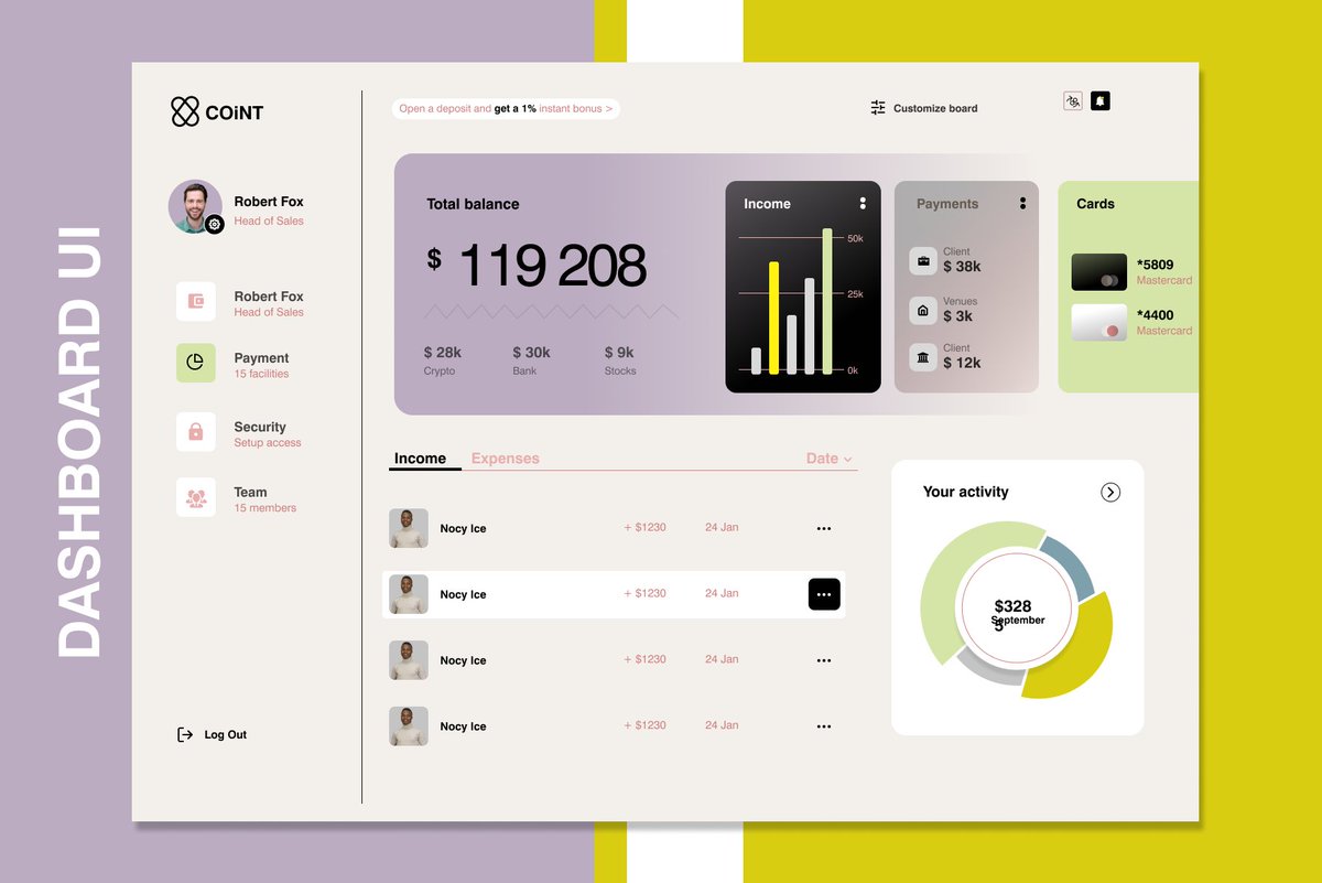 TaiwoDanielO3's tweet photo. Day 21 Challenge: Dashboard UI
#designwithRebecca #dailyuichallenge #design #uiux #uidesign #productdesign #techatonian https://t.co/LHQs6an13v