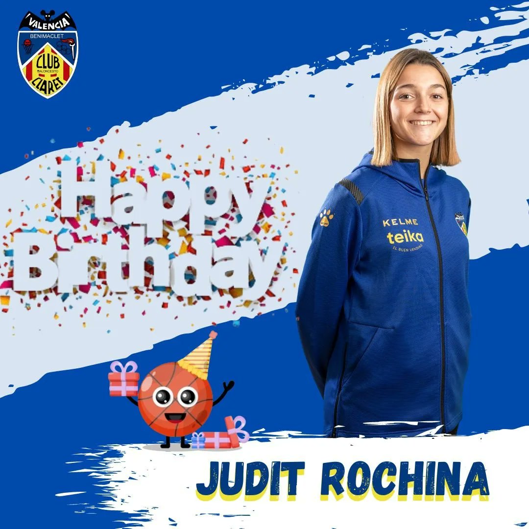 CBClaret's tweet photo. Menudo día de celebraciones 🎂
Los entrenador@s Judit y Rocho,
y nuestra canterana y jugadora LFChallenge Marina Bleda, celebran hoy su cumpleaños.
Felicidades 🎂🎉 #GoPickenclaret https://t.co/SIJRs4XrZC