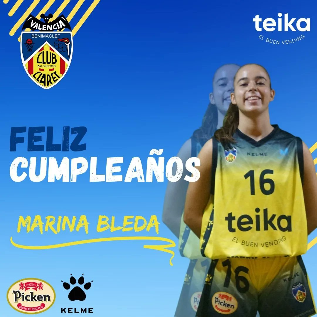 CBClaret's tweet photo. Menudo día de celebraciones 🎂
Los entrenador@s Judit y Rocho,
y nuestra canterana y jugadora LFChallenge Marina Bleda, celebran hoy su cumpleaños.
Felicidades 🎂🎉 #GoPickenclaret https://t.co/SIJRs4XrZC