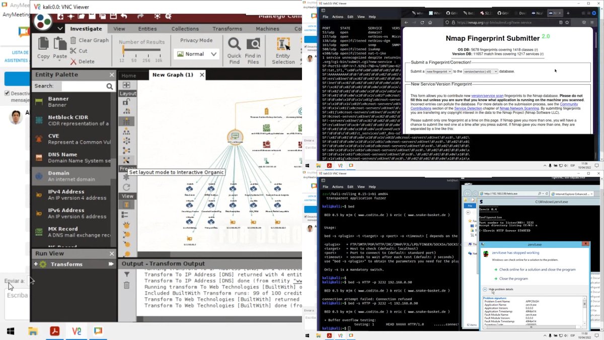 Alonso_ReYDeS's tweet photo. Finalizamos la primera sesión del Único Curso Virtual de Hacking con Kali Linux del año 2023. #cybersecurity #hacking #readteam #bugbounty #forensics #osint https://t.co/lsfm4jifRQ ¡Gracias a todos los participantes! https://t.co/Cwxv9qE5fF