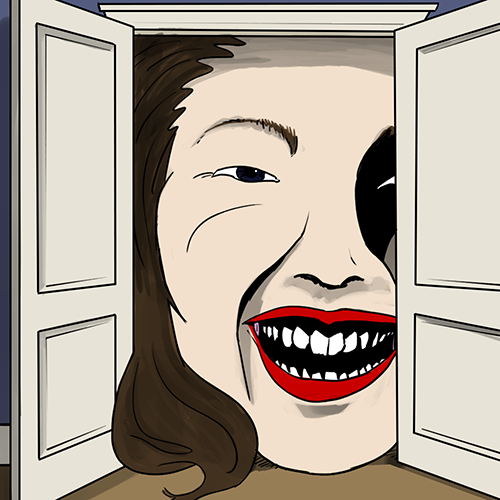 Sir_Grimwit's tweet photo. "Closet Head"
Quick Sketch of something stuck in my brain this morning.
#art #horror #smile #hashtagfornoreason https://t.co/55G8ErFxyg