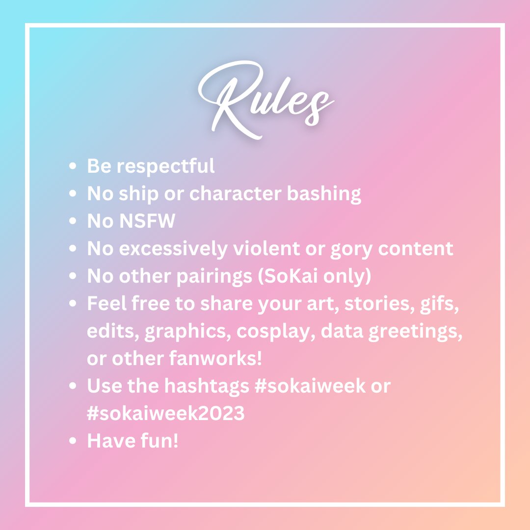 sokaiweek's tweet image. SoKai Week 2023 &quot;Parallel Worlds&quot; 
Rules

#sokai #sokaiweek #sokaiweek2023