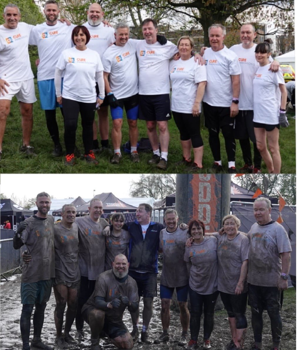 PD Warrior - Bristol, UK (@pdwarriorbristl) on Twitter photo This team. These humans. The spirit and determination. We did it 💪 Tough enough for anyone let alone anyone living with #Parkinsons .
All of them absolute heros.
<a href="/JoeGregory100/">Joe Gregory</a> <a href="/annieconmonkey/">annie🇺🇦💙💛💙💛</a> <a href="/suzannemaj/">suzanne</a> <a href="/UoLNickTaylor/">Nick Taylor</a> <a href="/SimonForrest18/">Simon Forrest</a> <a href="/SethGillman/">sethg</a> <a href="/ToughMudder/">Tough Mudder</a> <a href="/CureParkinsonsT/">Cure Parkinson's</a> This team. These humans. The spirit and determination. We did it 💪 Tough enough for anyone let alone anyone living with #Parkinsons .
All of them absolute heros.
<a href="/JoeGregory100/">Joe Gregory</a> <a href="/annieconmonkey/">annie🇺🇦💙💛💙💛</a> <a href="/suzannemaj/">suzanne</a> <a href="/UoLNickTaylor/">Nick Taylor</a> <a href="/SimonForrest18/">Simon Forrest</a> <a href="/SethGillman/">sethg</a> <a href="/ToughMudder/">Tough Mudder</a> <a href="/CureParkinsonsT/">Cure Parkinson's</a>