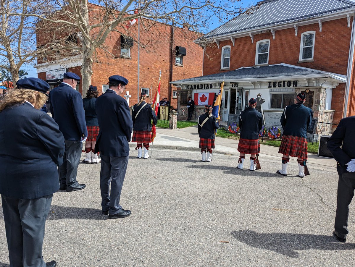 sarnialegion62's tweet photo. Act of Remembrance held at Blenheim Legion Branch 185 during @RCL_DistrictA Spring Convention. https://t.co/gs42EDLykK
