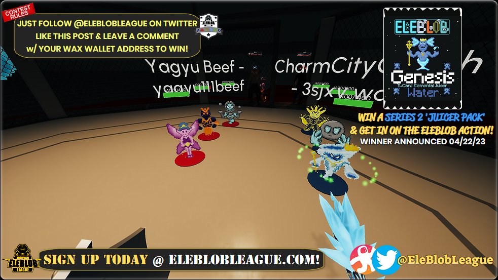 EleblobLeague's tweet image. 🥳DON&apos;T MISS OUT ON OUR CURRENT TWITTER GIVEAWAY! 🎁👀

🏟 Make Sure to &apos;FOLLOW&apos; The League on Twitter!
Like &apos;👍&apos; This Post &amp;amp; Comment Your &apos;Wax Wallet&apos; Address Below to Enter! 👾🎉

🍀GOOD LUCK TO EVERYONE!
🏆EleBlobLeague.com

#EleBlob
#Immersys
#EleBlobNFT
#EleBlobLeagu