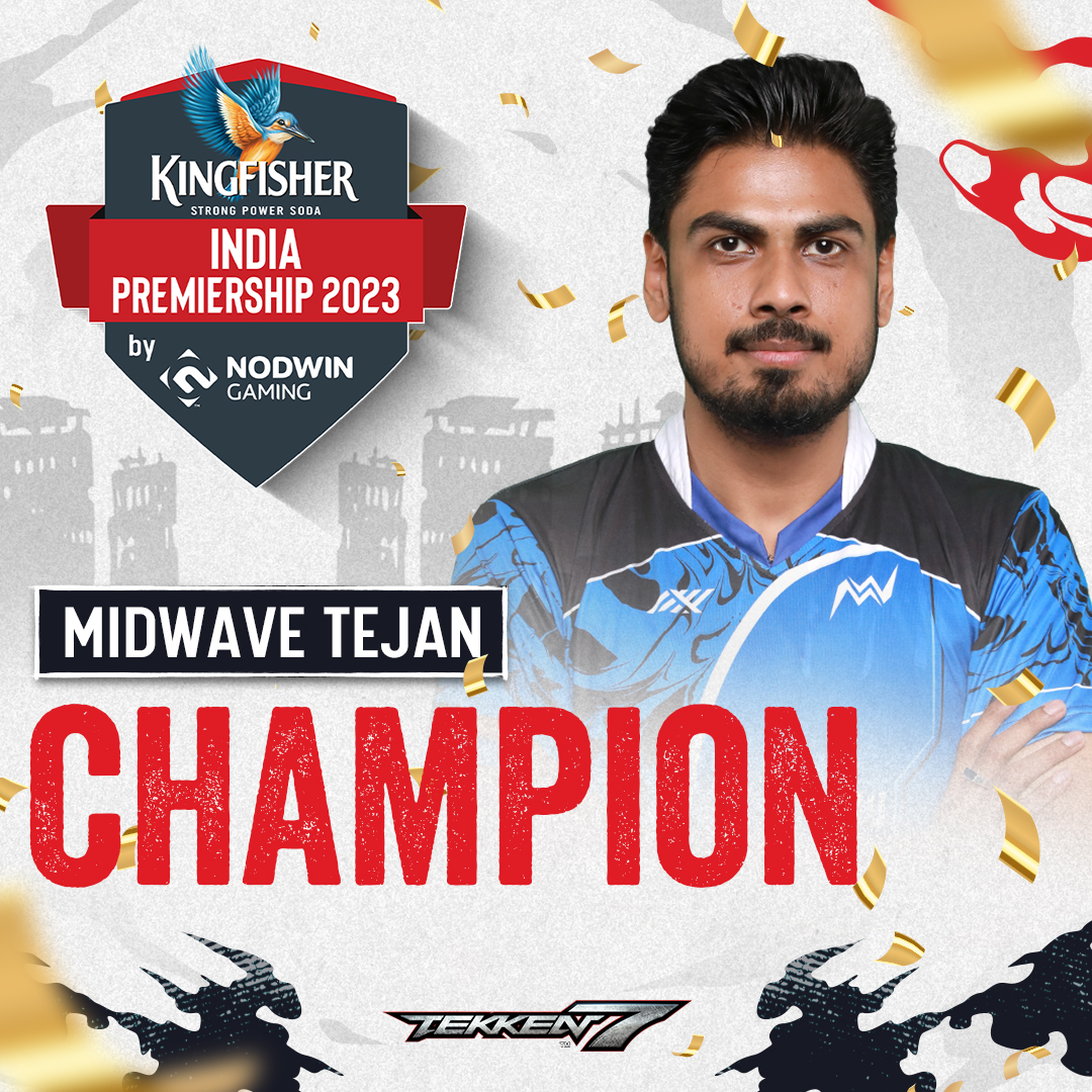 NodwinGaming's tweet photo. Presenting our #KingfisherIndiaPremiership Winter Season Tekken7 Champion Midwave.Tejan  🏆🏆

He takes home the 1st Place Prize of INR 75,000 🔥

Summer Season registrations opening soon, Stay Tuned❤️

@kingfisherworld #ForTheLoveOfPlay

#KIPWinter #KingfisherIndiaPremiership https://t.co/4gpsNMEKVa