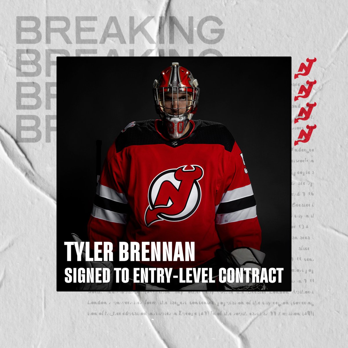 #NEWS: We have signed Tyler Brennan to a three-year, entry-level contract starting with the 2023-24 season. 📰: bit.ly/3my62fN