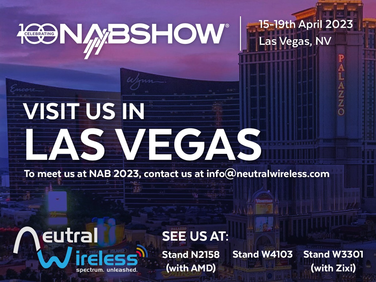 NeutralWireless's tweet photo. It's the first day of @NABShow!
Stop by our booth at W4103 to see a live demo of our #sharedspectrum #privatenetwork for remote production and broadcasting, and a @XilinxInc #RFSoC spectrum analyser.
We've got other live demos running with @AMD (N2158) and @ZixiNews (W3301) https://t.co/iHOseo13xg