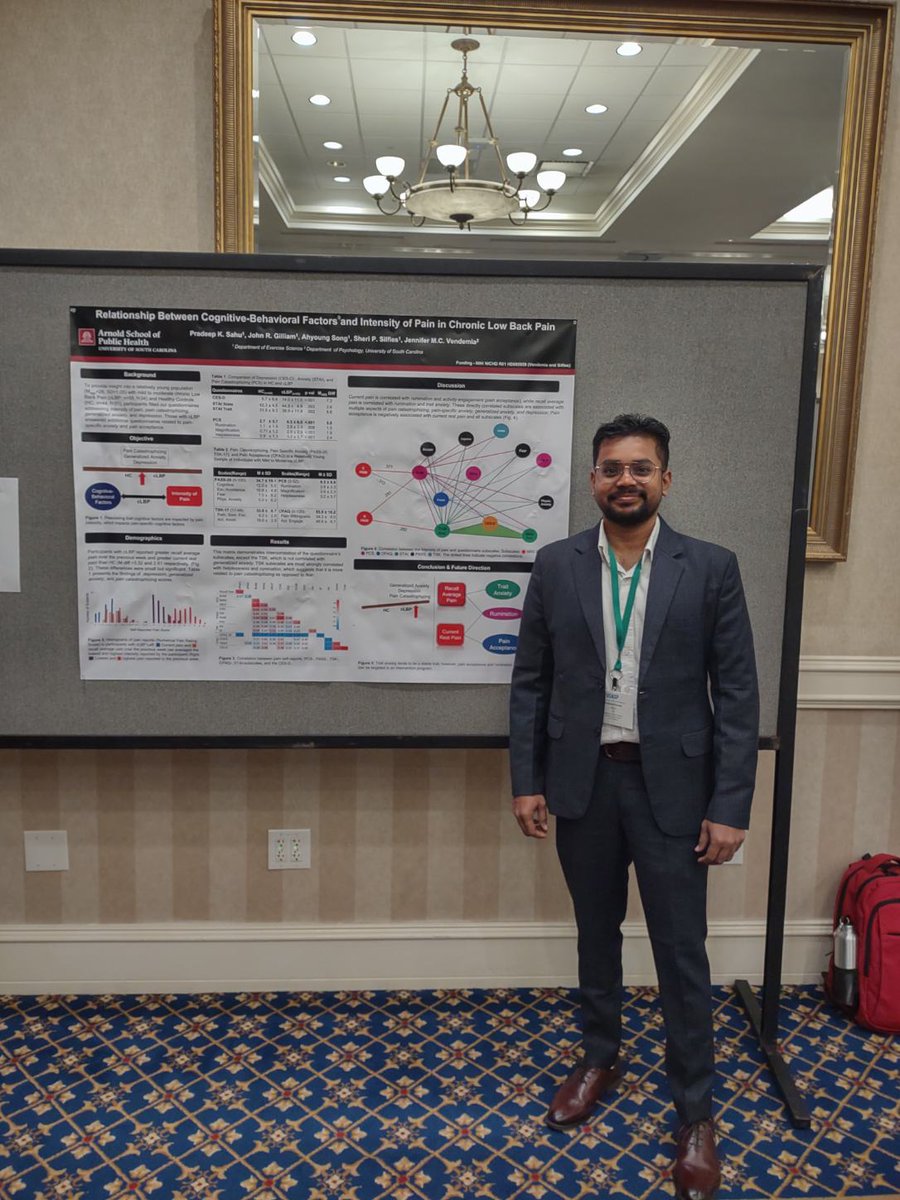 Pradeep Kumar Sahu (@pradeepsahupt) on Twitter photo Presented our work at US Association for the Study of Pain <a href="/US_ASP/">US Association for the Study of Pain</a>. I am thankful to my mentors and the whole team for the mentorship and guidance I have been receiving.<a href="/UofSCExSci/">USC Dept of Exercise Science</a> Thanks to USASP for providing this opportunity and Trainee/Young Investigator Travel Award. Presented our work at US Association for the Study of Pain <a href="/US_ASP/">US Association for the Study of Pain</a>. I am thankful to my mentors and the whole team for the mentorship and guidance I have been receiving.<a href="/UofSCExSci/">USC Dept of Exercise Science</a> Thanks to USASP for providing this opportunity and Trainee/Young Investigator Travel Award.