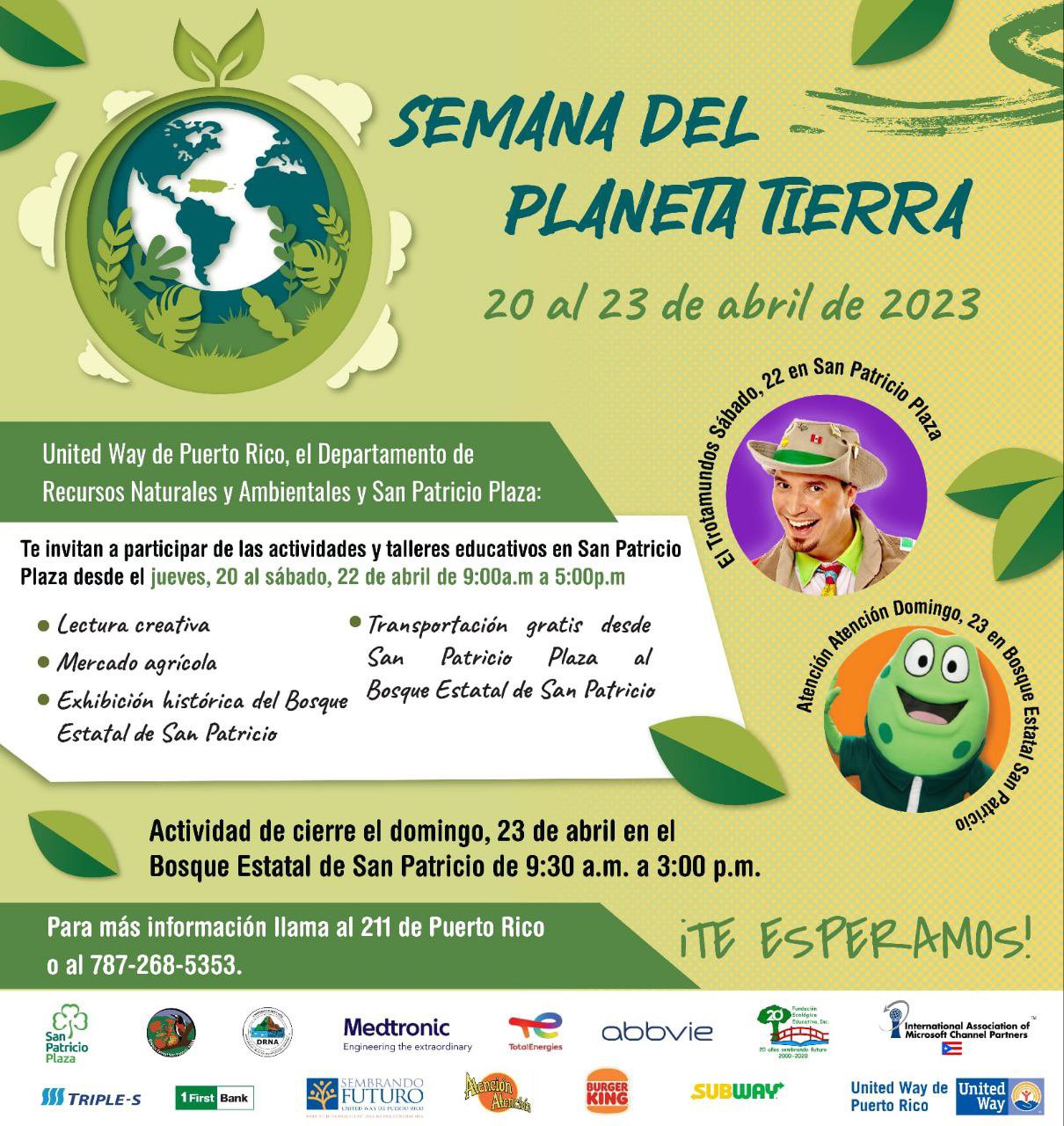 RecursosNaturalesPR on Twitter "SEMANA DEL TIERRA 🌎 El drnagpr, UnitedWayPR y San