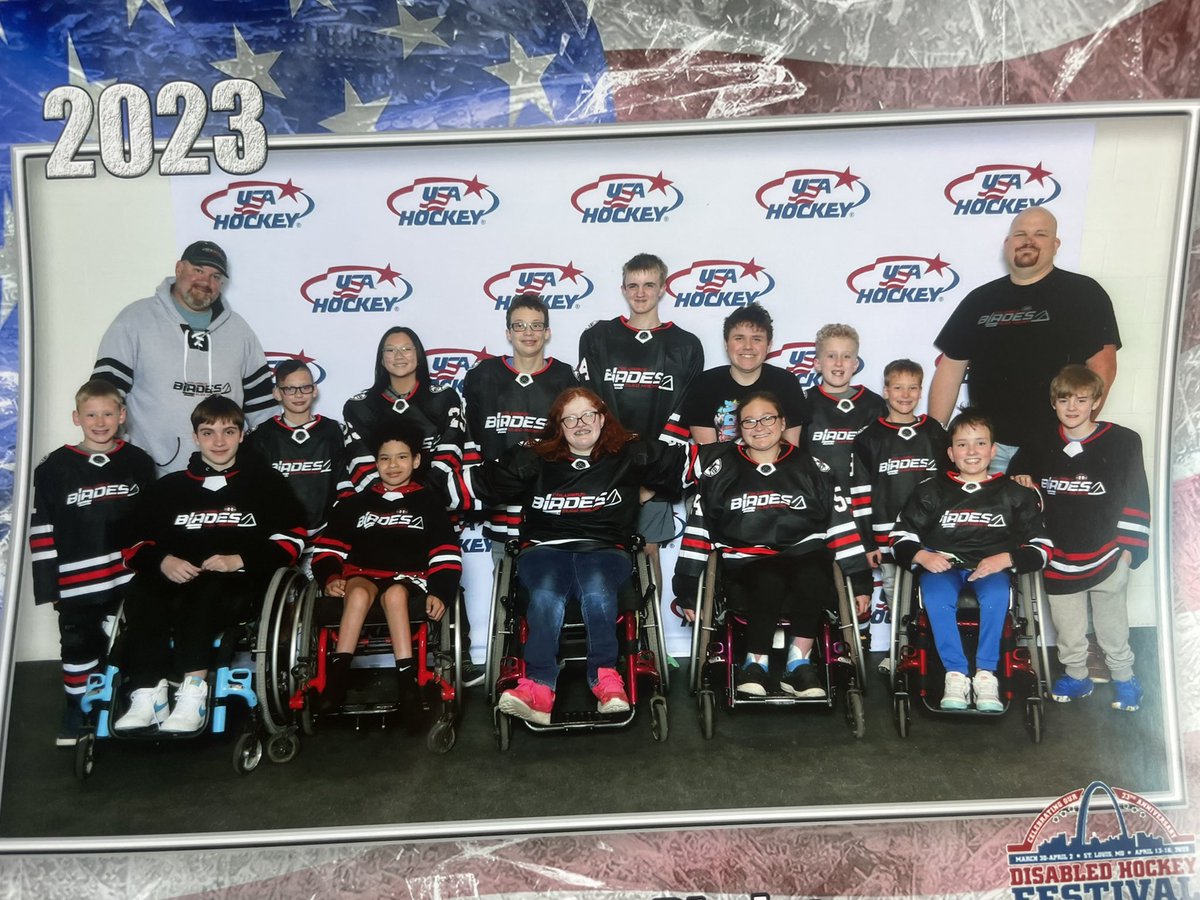 So proud of our junior team for representing Ohio well at the 2023 @toyota @usahockey @DisabledHockey Festival in St. Louis #DFest, coming in 3rd place in their Tier🥉Great having @nwosledhockey Arctic Wolves joining our Columbus team #SledHockey #ParaIceHockey 🏒 🥅