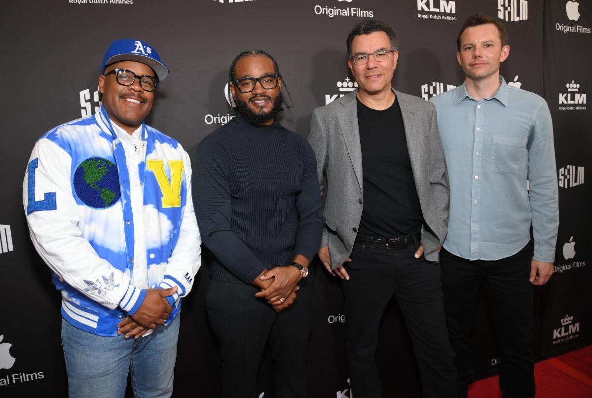 At the Grand Lake Theatre in Oakland, @apple Original Films and @A24 celebrated the SFFilm Festival opening night screening of “Stephen Curry: Underrated” @StephenCurry30 #RyanCoogler #ErickPeyton #SeanHavey #BenCotner #MarissaTorresEricson #EmilyOsborne #SevOhanian #ZinziCoogler