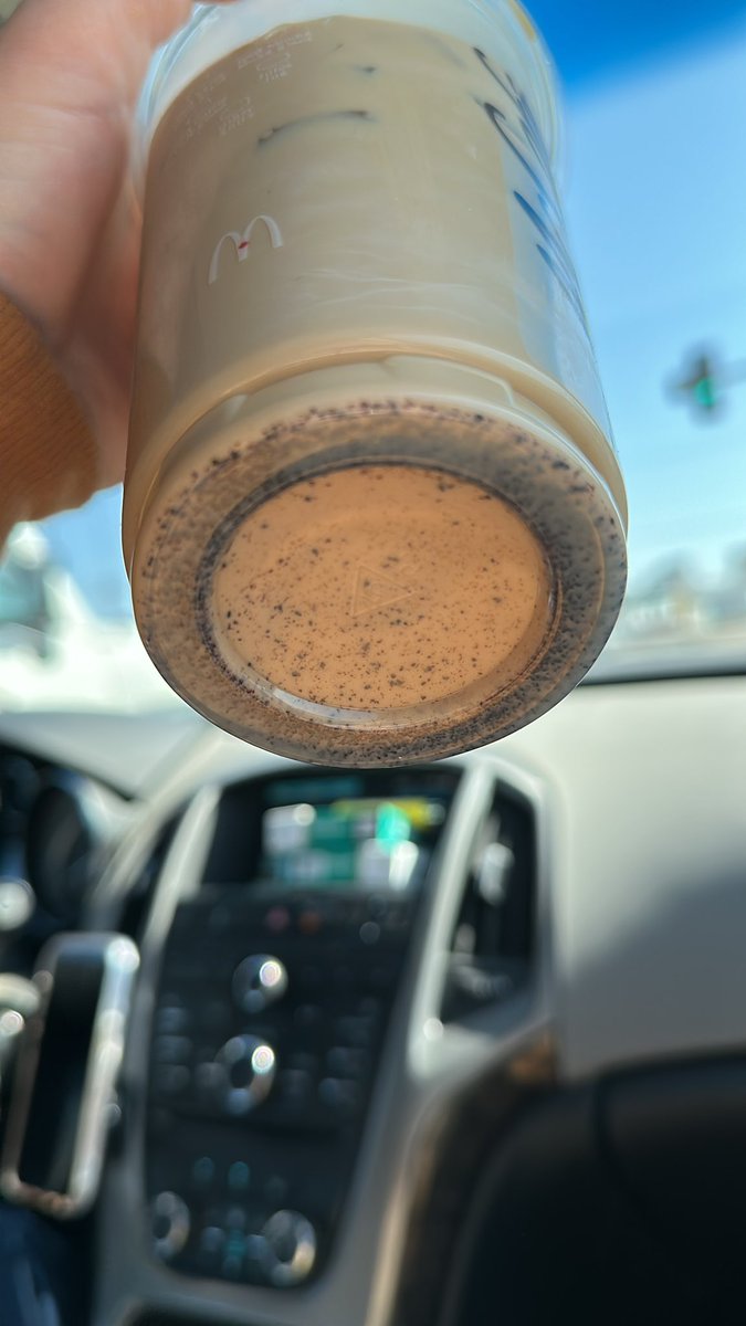 ahseekenweeno1's tweet photo. @McDonaldsCanada do better. Disgusting when my first sip of iced coffee was coffee grounds. https://t.co/g8lG0J9NlR