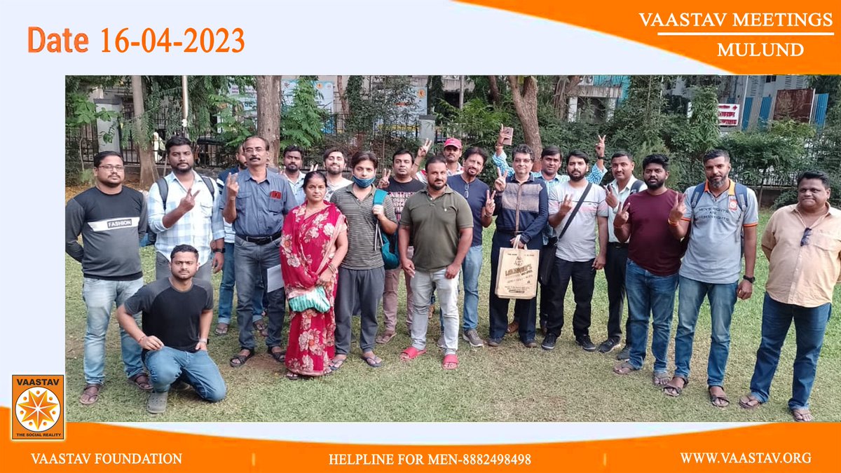 Sourceone8's tweet image. vaastavngo: RT @vaastavngo: Weekly meetings organized at Borivali Mulund and Navi Mumbai today for helping the victims of #FalseCases 

Helpline number for men 8882498498