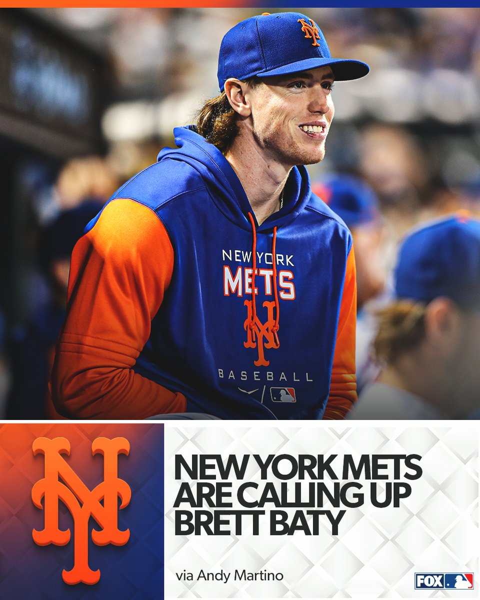 MLBONFOX's tweet photo. Brett Baty is making his way back to Queens, per @martinonyc https://t.co/K1QqMmKrt0