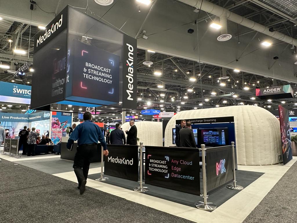 Media_Kind's tweet photo. Exciting news!! The @NABShow 2023 has begun, and #TeamMediaKind is ready to welcome you to our booth #W1200 in the west hall. Join us at the show to discover how MediaKind is taking the lead in raising the quality and #innovation bars in the industry. Don't miss out! https://t.co/q0fFR8rMlX