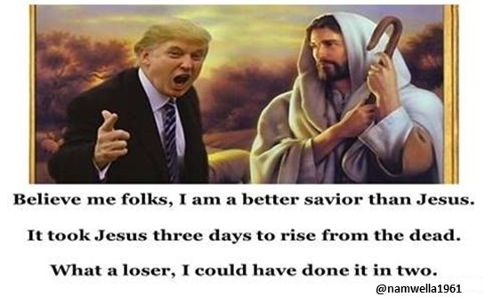 Trump's reaction to hearing Christ is Risen, and not being the center of attention on Orthodox Easter.

Has he even acknowledged #OrthodoxEaster on Truth Social?
#ProudBlue #TrumpIsGuilty #TrumpForPrison