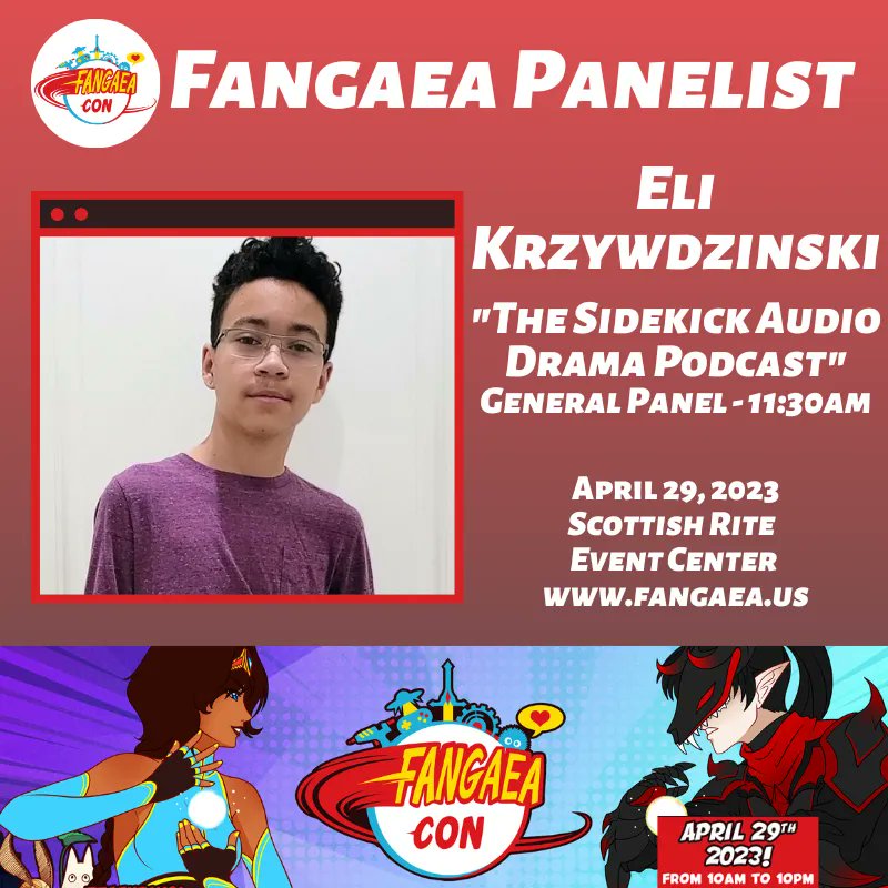 FangaeaCon's tweet photo. Its Sunday for Sidekicks w/ featured panelists @thesidekickspodcast π€ All about sidekicks, check out "The Sidekick Audio Drama Podcast" at Fangaea 2023 Sat 4/29 π
#fangaea #fangaeacon #fangaea2023 #featuredpanelist #panelprogramming #programming #sidekicks #podcast #SanDiego https://t.co/wGKuGU8qTw