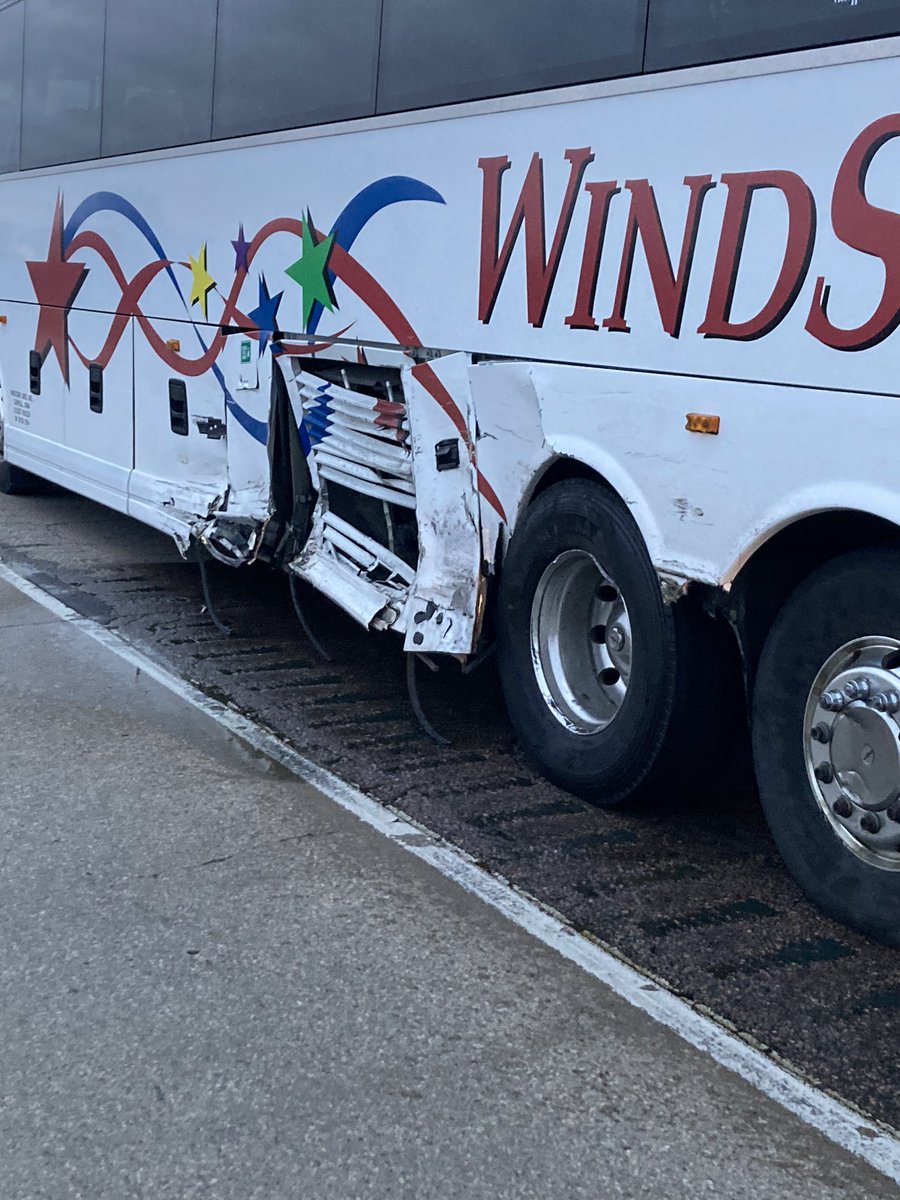 Eventful end to our weekend trip, but thankful everyone is okay!