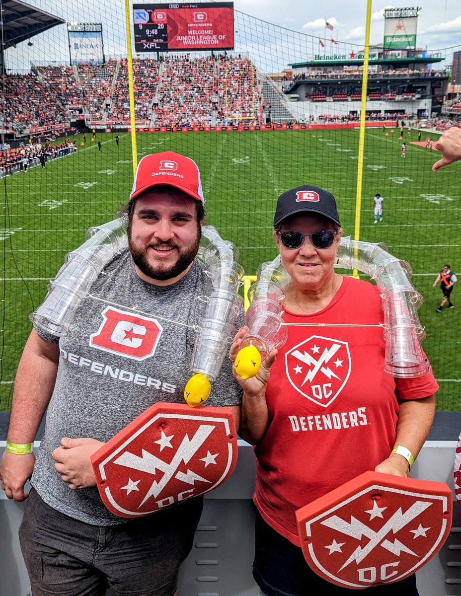 KnuppJ's tweet photo. In this family, we're always ready to #DefendDC and rep #BeerSnake! @XFLDefenders @XFL2023 #defendthedistrict #defendthedmv #shieldsup #xfl #xfl2023 https://t.co/ARzWStaUDA