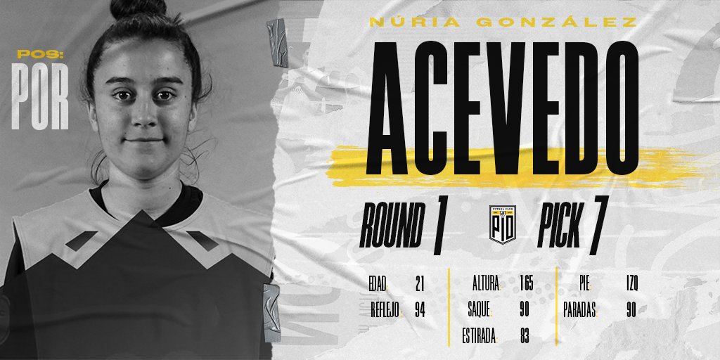 PIOFCFemenil's tweet photo. Núria González Acevedo (#038) es seleccionada como nueva jugadora de PIO Femenil tras la primera ronda en el draft de la @QueensLeague.

¡Bienvenida al nido! 

#QueensLeagueDraft https://t.co/FMvFEZpqU3