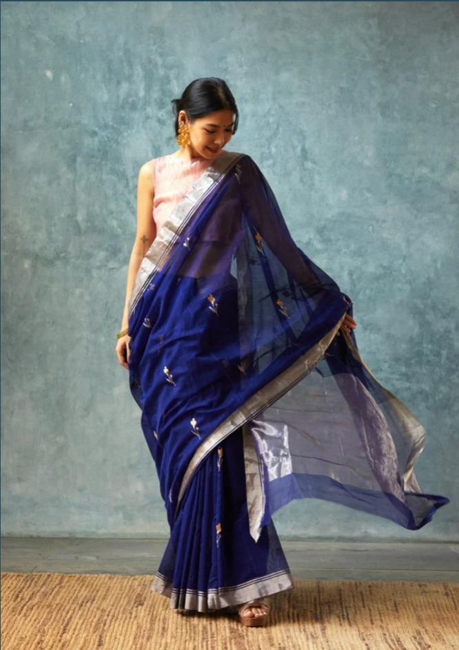this gonative chanderi silk saree is a dream 😍😍😍