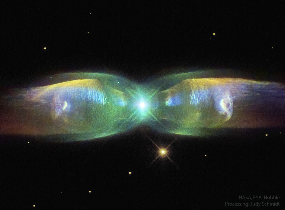 Tian_A1's tweet photo. NASA APOD of 2023-04-16 - M2-9: Wings of a Butterfly Nebula #nasa @apod #raspberrypi #TweetBoxBot #Photography #Quote #SpaceX https://t.co/iZLL3H9p97