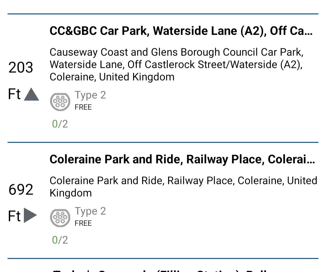 SteveDivi's tweet photo. Well done @ESBNetworks , 4 charge points in Coleraine and not one working.  The one at Railway Place has been non functional since Christmas. Bunch of useless muppets. Not fit to run a bath. @ClaireSugden @CaraHunterSDLP , this needs sorted. https://t.co/vWqREs3k0J