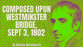 "Earth has not any thing to show more fair:
 Dull would he be of soul who could pass by
 A sight so touching in its majesty"
#wordsworth #westminsterbridge #poetryreading #poetrytwitter #poetrycommunity #poetry 

youtu.be/LU3rNt9htA0