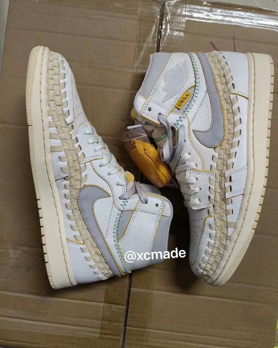KicksFinder's tweet photo. UP CLOSE LOOK: BBS x UNION x Air Jordan 1 HI OG "Woven" 🧵 

📝 FD2565-100 (MENS)
🗓️ August 11th
💰 $200 USD
📸 IG: xcmade
💵COP OR 🚮DROP? https://t.co/UXBBqnLPNv