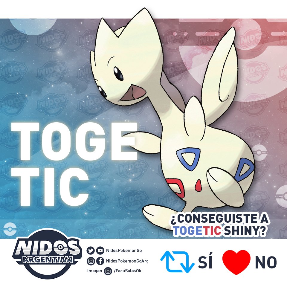 NidosArgentina's tweet photo. ¿Conseguiste a Togetic shiny?

¡Contanos cómo te fue en el #PokemonGOCommunityDay!

.

Diseño: https://t.co/ZECLpn7Qdd https://t.co/bIVmuxwobS
