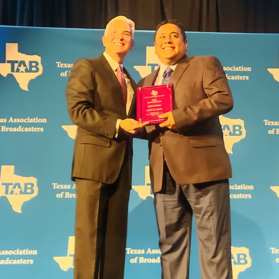 DennisJFoley's tweet photo. Only the best for San Antonio.

@ktsanews and @SASportsStar win three @txbroadcasters News Awards in Austin last night.

KTSA wins BEST RADIO NEWS ANCHOR (Don Morgan) and BEST RADIO NEWS REPORTER (Dennis Foley).

KTFM wins BEST SPORTS TALK SHOW (Halftime with Michael Jimenez). https://t.co/rOEPJqFLVZ