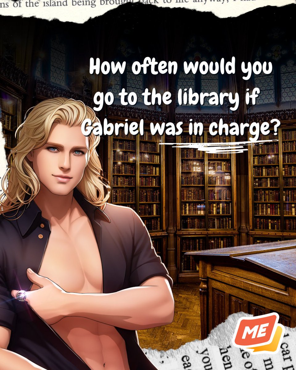 Happy National Librarian Day! 📚💞
How often would you go to the library if Gabriel was in charge? 😏🔥