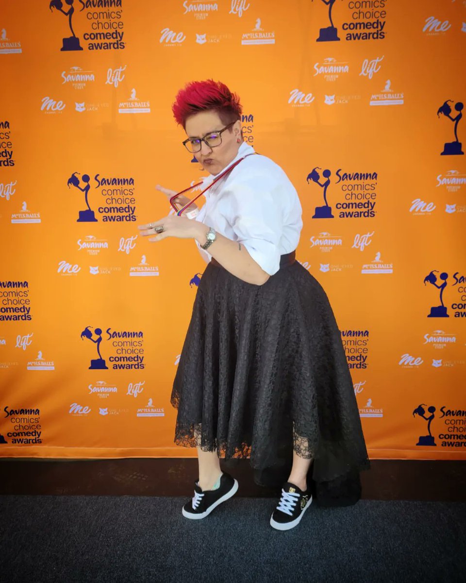 I'm addicted to comedy! Thank you to <a href="/Comics_Choice/">Comics' Choice Comedy Awards®</a> last night for honouring our hard work and craft so elequantly🌈❤️

The host with the most: <a href="/loyisogola/">Loyiso Gola</a>
Eloquent organizers: <a href="/OneEyedJackSA/">One-eyed Jack</a>

#career #comedy #laughmyjob #ccca #jaxxjustice #lgbtqia #queer