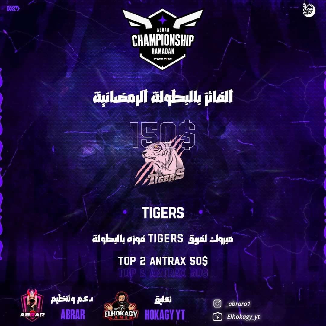 TS_TIG's tweet photo. انجاز جديد يضاف لـ لائحة كلان تايقرز .. 
الف مبروك بنات التايقرز نحو القمه 🔥 

  لا جديد يذكر عليكم 
-  @_8ixb 
- @7alusha
- @51ll_
- @_8rixb

#فري_فاير https://t.co/togjirCwFx