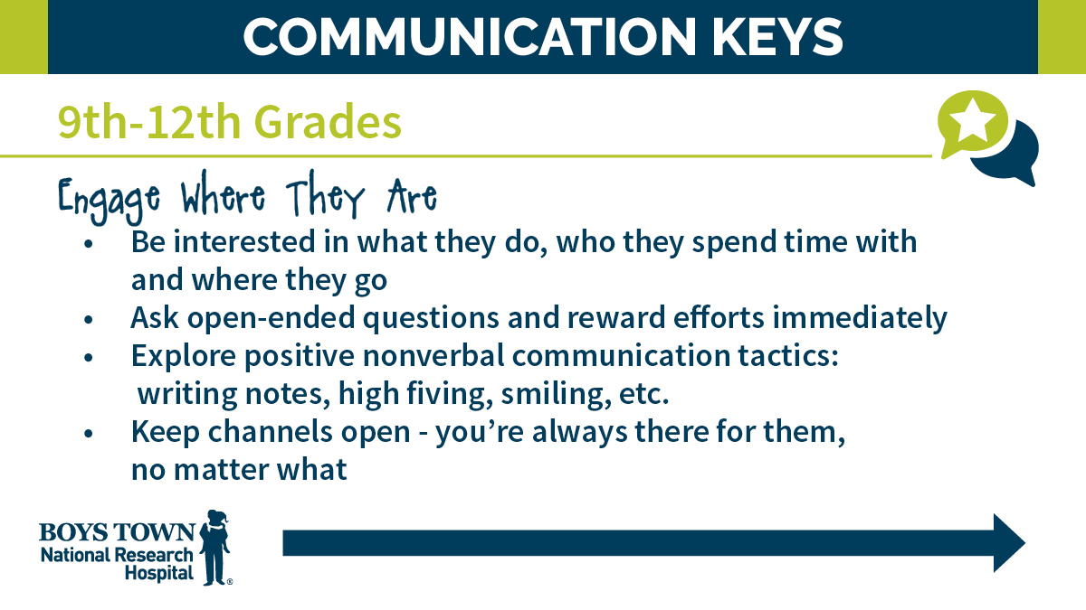 BoysTown's tweet photo. Boys Town Parenting experts compiled tips to help parents better communicate with children struggling with behavioral issues or who have trouble communicating. See more: https://t.co/YALZKeKABX
#parentingtips #communication #parentingadvice #parentingresource https://t.co/XWLM4KuStk