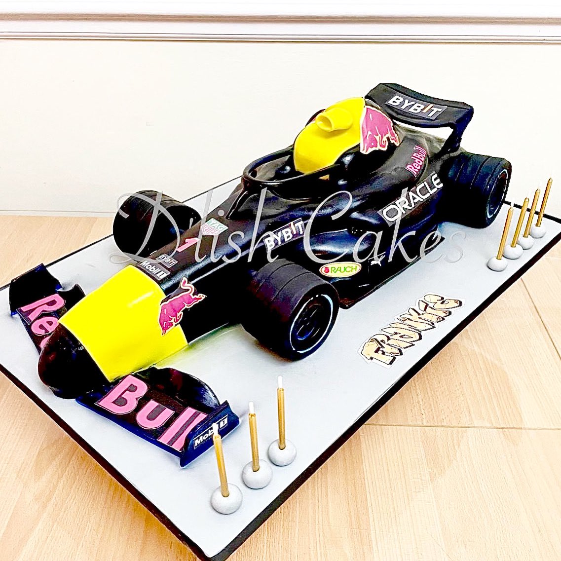 RED BULLS GRAND PRIX CAR….CAKE I made. #BreakingNews  #cake  #HappyBirthday  #cakes #redbull <a href="/RedBullUK/">Red Bull UK</a> <a href="/redbullracing/">Oracle Red Bull Racing</a> <a href="/CakeBossBuddy/">Buddy Valastro</a> <a href="/CakeandBakeShow/">The Cake & Bake Show</a> <a href="/surreymumstweet/">Surrey Mums Online</a> <a href="/Cobhammums/">Cobhammums</a> <a href="/SurbitonShops/">Surbiton Shopping</a> <a href="/Max33Verstappen/">Max Verstappen</a>