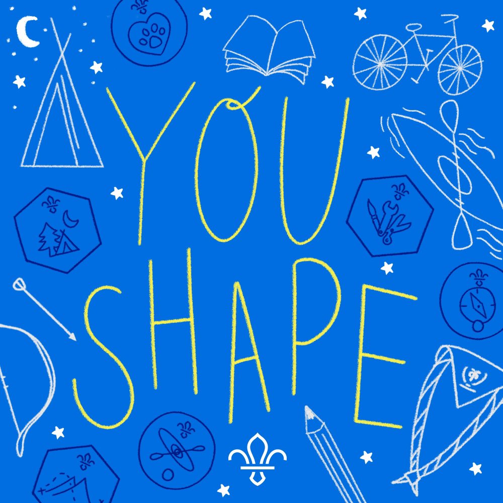 amybooth896's tweet photo. Enjoying illustrating and designing lots of different things for #Scouts at the moment. This is just one of them ๐งญ๐๐ฃ
#Scouts #YouShape #adventure #SkillsForLife #illustration #handdrawntype #typography https://t.co/D5XoHQPdxh