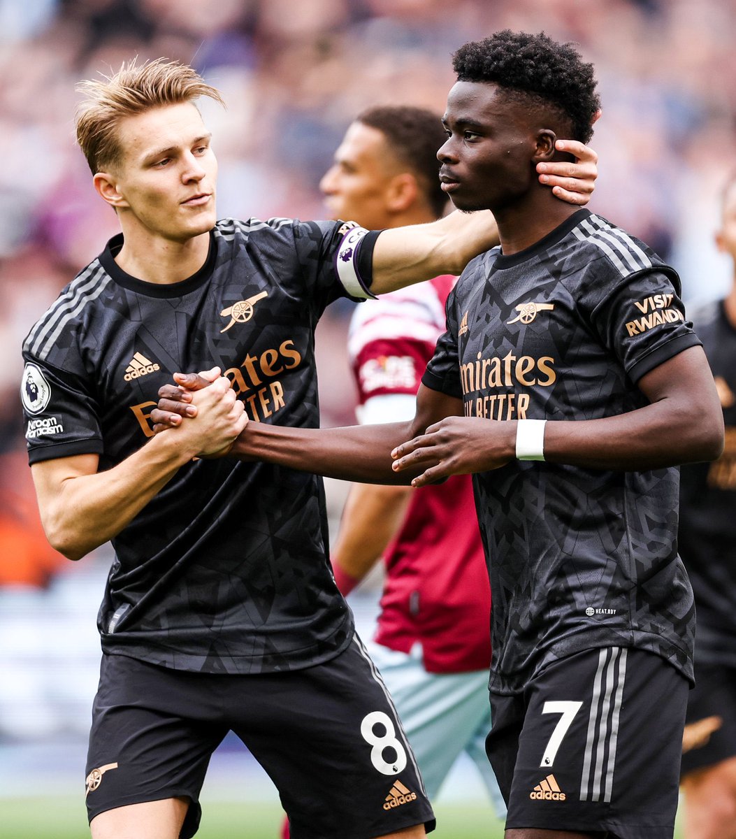 PatrickTimmons1's tweet photo. We wouldn’t have been in the race if it wasn’t for you in the first place. Chin up. We go again. @BukayoSaka87 ❤️ https://t.co/FvaXkosxPe