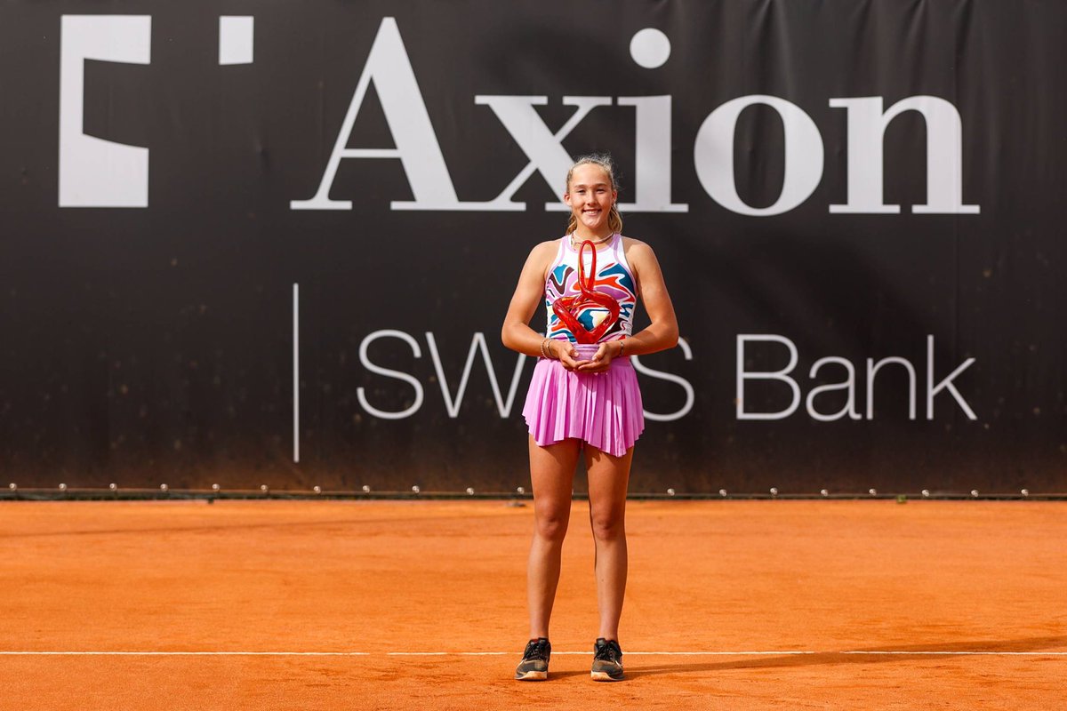 Ladal17's tweet photo. 15 years old Mirra #Andreva will play WTA 1000 Madrid (she will receive a main draw wild card)
Today she won the title in Chiasso (ITF W60) https://t.co/oPaSZ3barP