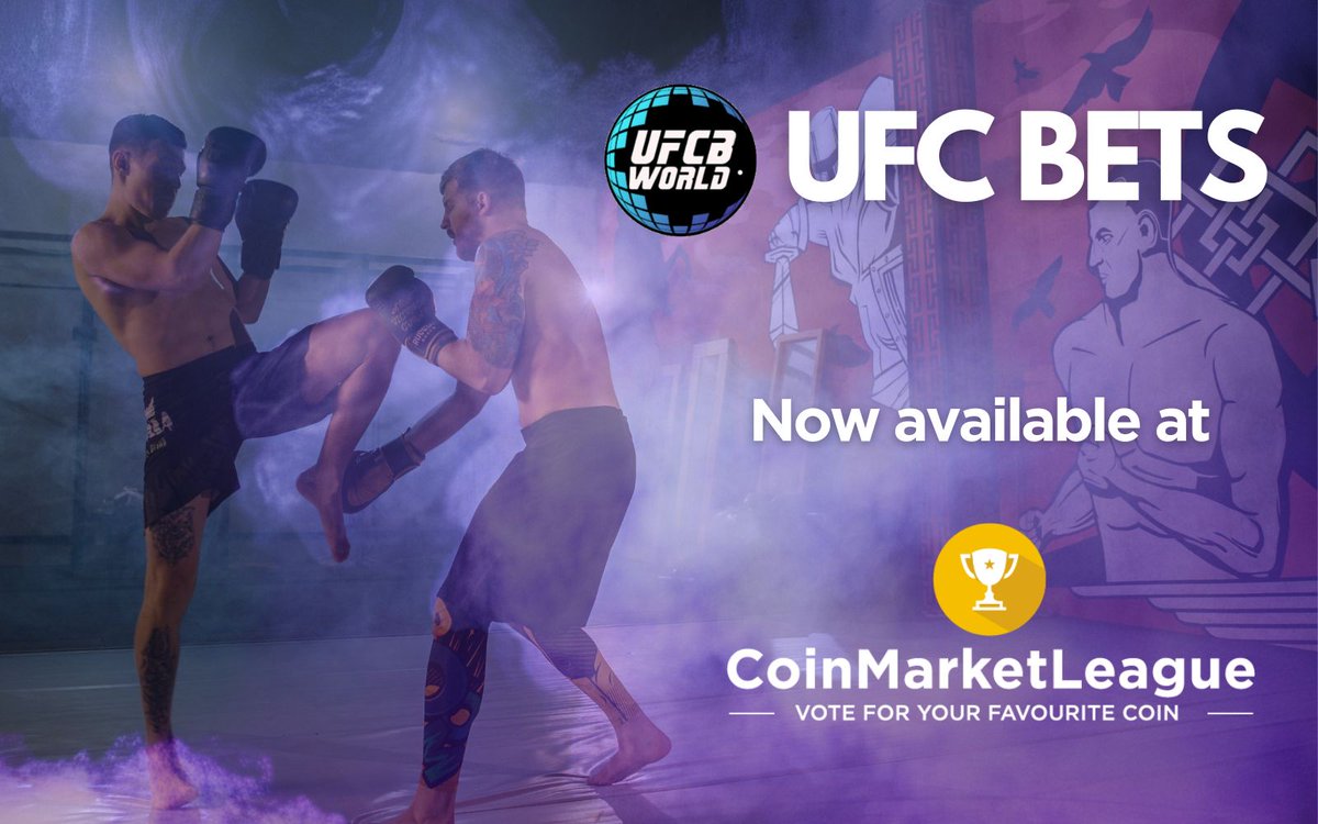 CML_Crypto's tweet photo. π’ We are excited to announce that @UfcBetstoken has been added to @CML_crypto Rakingsπ
Visit https://t.co/1xufTm9qMy to vote and support the growth of #UFCBetsToken in the rankings. Let's make it to the top! πͺ https://t.co/sWYciEt1Cc