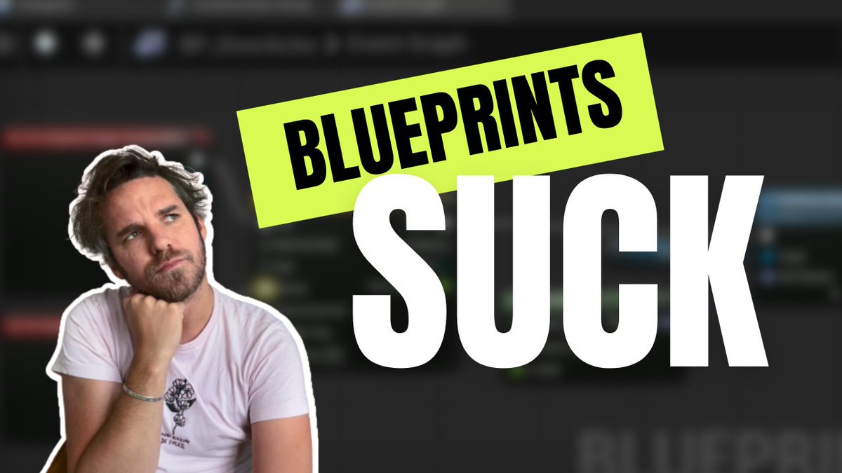 slender_rich's tweet photo. New video landed! Blueprints Suck https://t.co/Kt1lECbD2y

#UnrealEngine5 #gamedev #indiegamedev https://t.co/7rFS2AgErg