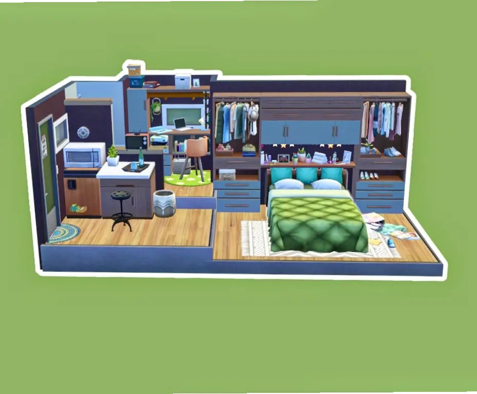 Student apartment 💚
#thesims #thesims4 #showusyourbuild