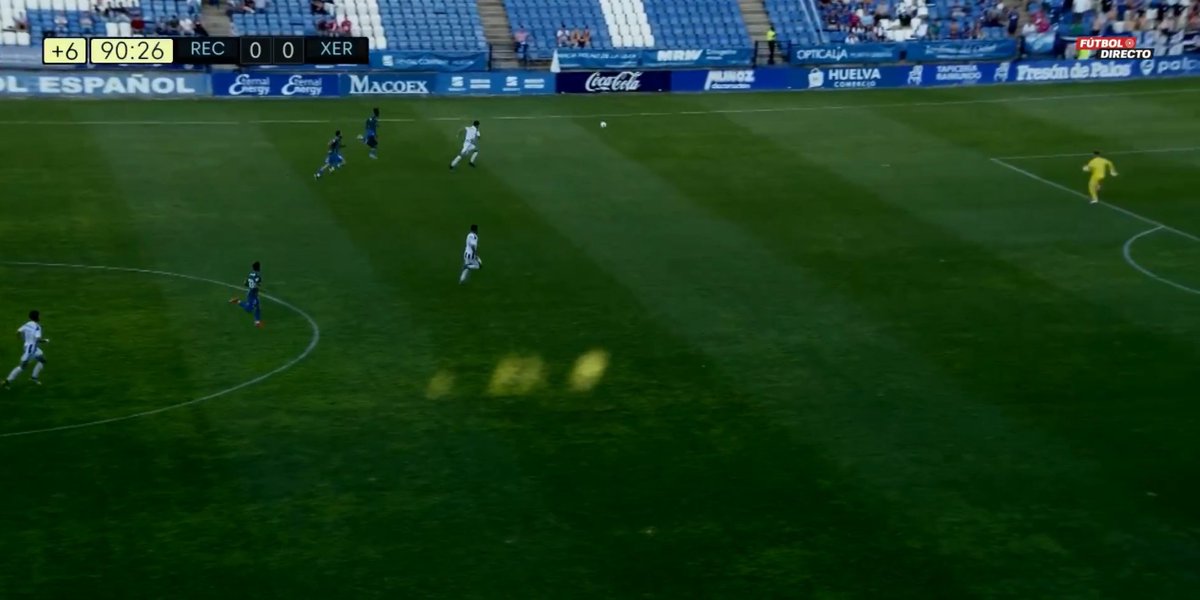 futboldirecto's tweet photo. #RecreXerezDFC | 90’ |0-0|   

+6 minutos de añadido.

#GrupoIV #SegundaRFEF https://t.co/EkfqMwSpBW